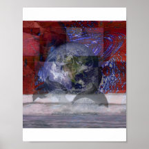 Earthbound Dolphins Print