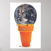 Earthcream Cone Print