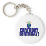 Earthday Birthday Keychains