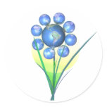 Earthday Flower stickers