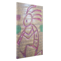 Earthenware Kokopelli Canvas Print