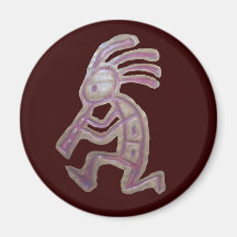 Earthenware Kokopelli Magnets