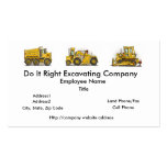 Earthmover Construction Busines Cards Business Card Template