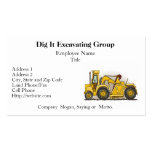 Earthmover Construction Business Cards