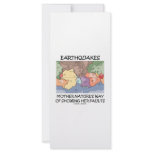 Earthquakes Mother Nature's Way Showing Faults Rack Card Template