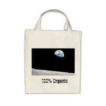 Earthrise Cotton Tote Bag