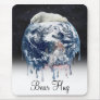 Earth's Bear Hug (w/Half Universe Background) Mouse Pads