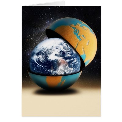 Earth's Protective Cover Greeting Card by gravityx9