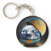 Earth's Protective Cover Key Chain