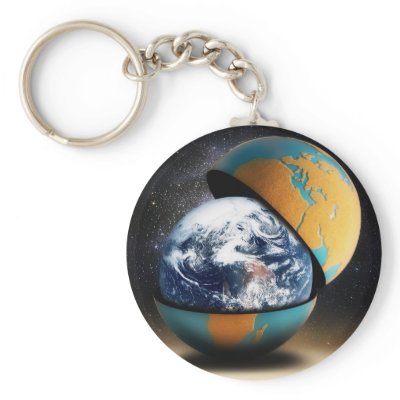 Earth's Protective Cover Key Chain by gravityx9