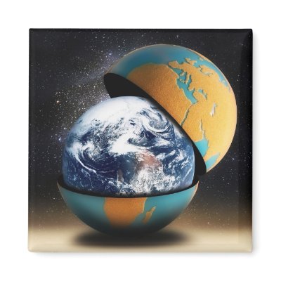 Earth's Protective Cover Fridge Magnets by gravityx9