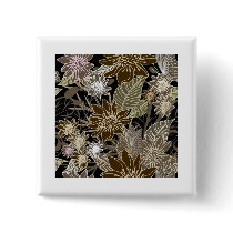 Earthtone Tropical Flowers, Leaves & Butterflies