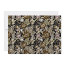 Earthtone Tropical Flowers, Leaves & Butterflies