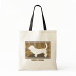 Earthy Basset Hound Gifts Canvas Bags