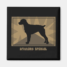 Earthy Brittany Spaniel Gifts Magnets