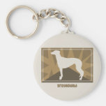 Earthy Greyhound Keychain