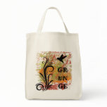 Earthy Grunge Hummingbird Organic Grocery Bag