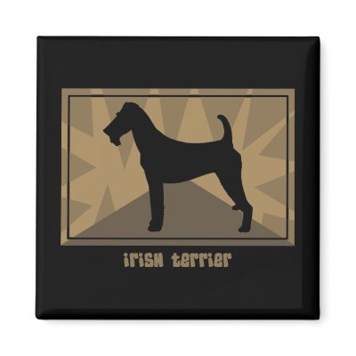 Earthy Irish Terrier Magnet by MenagerieMayhem