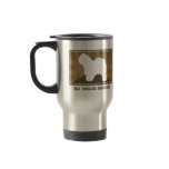 Earthy Old English Sheepdog Travel Mug