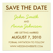 Earthy Save the Date Announcements
