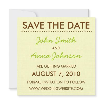 Earthy Save the Date Announcements by sjabraha