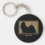 Earthy Shih Tzu Keychain