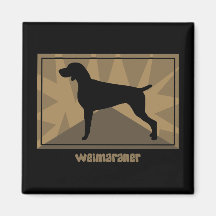 Earthy Weimaraner Magnet