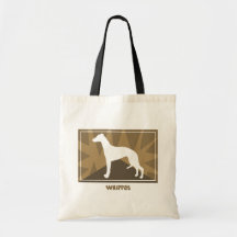 Earthy Whippet Canvas Bag