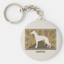 Earthy Whippet Key Chain