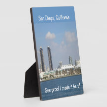 Easel Plaque of San Diego California