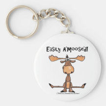 Easily Amoosed! Key Chain