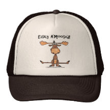Easily Amoosed!-Sitting Moose Trucker Hats