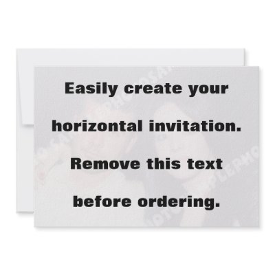 Easily create your horizontal photo invitation by easilycreateyourown