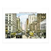East 9th and Euclid Avenue, Cleveland, Ohio Postcards