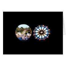 East and West Greeting Card