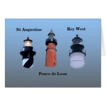 East Coast Lighthouses Greeting Card