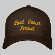 East Coast Proud Dark Brown Hat embroidered hats