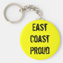 East Coast Proud Yellow Keychain