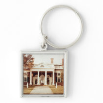 East Front of Monticello keychains