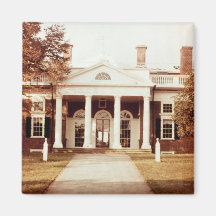East Front of Monticello Refrigerator Magnets