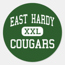 East Hardy - Cougars - High - Baker West Virginia Sticker