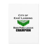 East Lansing Beer Pong Champion Post Cards