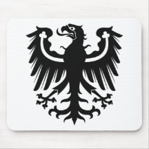 East Prussian Black Eagle Mouse Pads