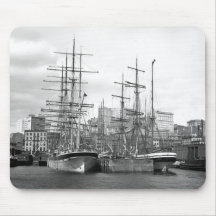 East River Ships, 1900 Mouse Pads