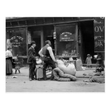 East Side Eviction, NYC, early 1900s Post Cards