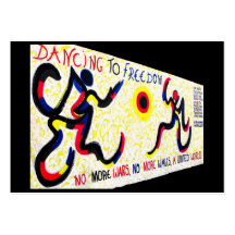 East Side Gallery,Berlin Wall,Dancing Freedom Business Card Template