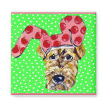 Easter Airedale Fridge Magnet