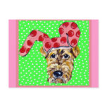 Easter Airedale Post Cards