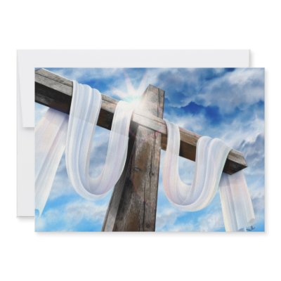 Easter and Palm Sunday Crosses and Scenes Personalized Invitations by christiangift
