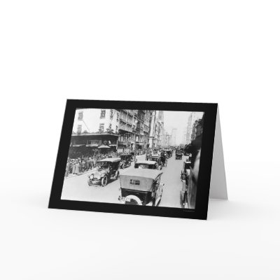Easter Auto Parade in New York City 1920 Greeting Cards by lc_vintagephotos